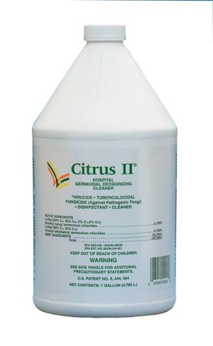 Disinfectant Surface Cleaner Citrus II® Ammoniated Manual Pour Liquid 1 gal. Jug Disposable Citrus Scent NonSterile (1/EA 4/CS) by Beaumont Products, Inc.  ID 633712928